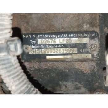 Recambio de motor completo para man tgx 18.480 12.4 diesel referencia OEM IAM D2676LF05 51519993061999 