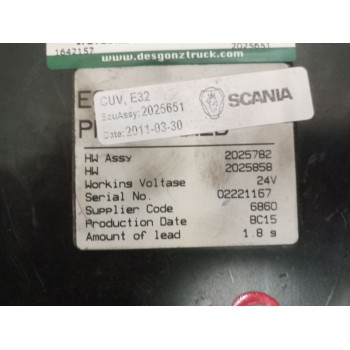 Recambio de modulo electronico para scania serie p/g/r (c-clase) 15.6 diesel referencia OEM IAM 2025651  