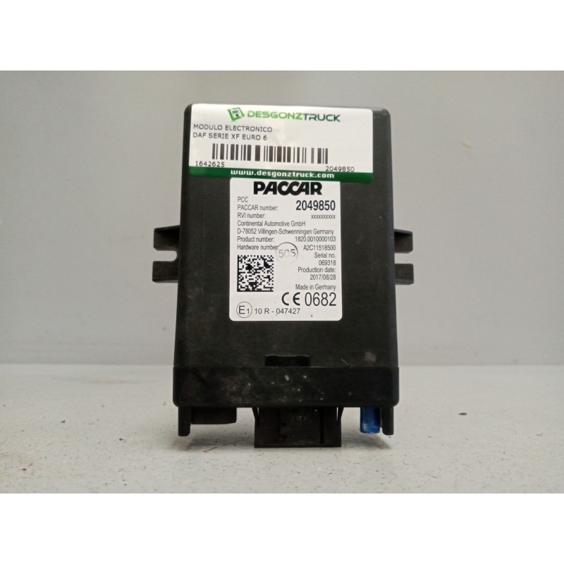 Recambio de modulo electronico para daf serie xf euro 6 12.9 diesel referencia OEM IAM 2049850  