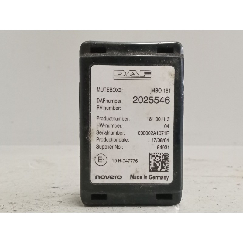 Recambio de modulo electronico para daf serie xf euro 6 12.9 diesel referencia OEM IAM 2025546  
