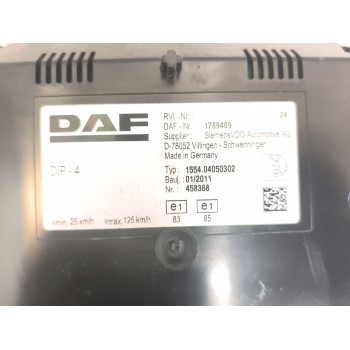 Recambio de cuadro instrumentos para daf serie xf105.460 12.9 diesel referencia OEM IAM 1789469  