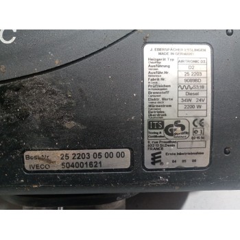 Recambio de motor calefaccion cabina para iveco stralis (as) 12.9 diesel referencia OEM IAM 504001621 AIRTRONIC D2 EBERSPACHER