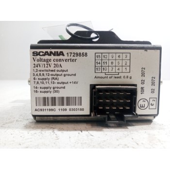 Recambio de modulo electronico para scania serie p/g/r (c-clase) 15.6 diesel referencia OEM IAM 1729858  