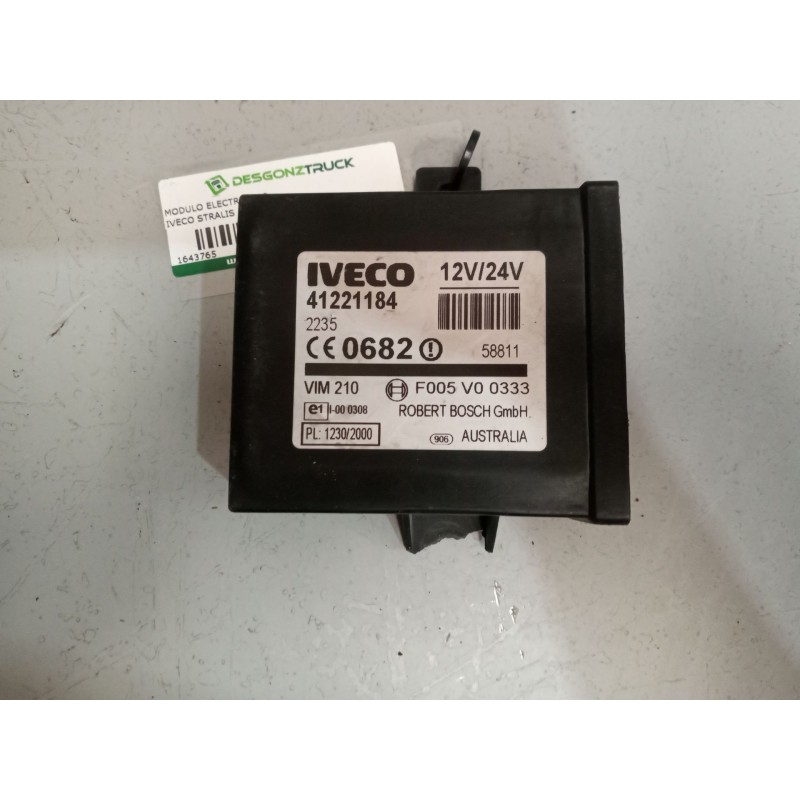 Recambio de modulo electronico para iveco stralis (as) 12.9 diesel referencia OEM IAM 41221184  