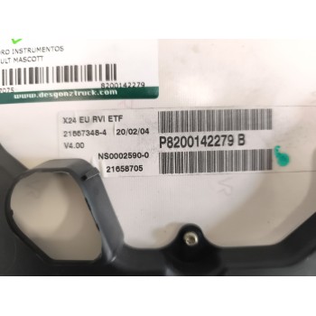 Recambio de cuadro instrumentos para renault mascott pr 150.35/55/65 corto referencia OEM IAM 8200142279  