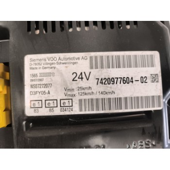 Recambio de cuadro instrumentos para renault magnum ab 2005 12.8 diesel referencia OEM IAM 7420977604 7422185288 