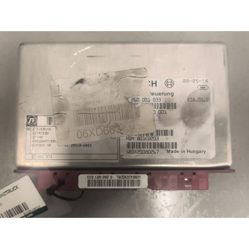 Recambio de modulo electronico para man tgx 18.480 fg / 4x2 bl xl referencia OEM IAM 81258106023 0260001033 