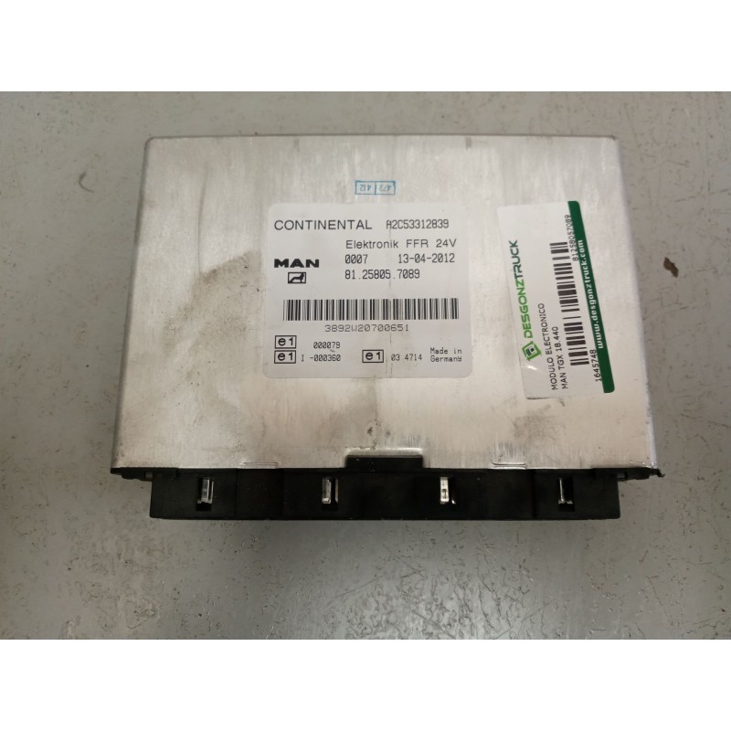 Recambio de modulo electronico para man tgx 18.440 12.4 diesel referencia OEM IAM 81258057089  