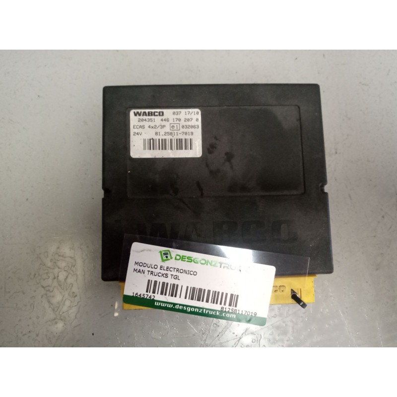 Recambio de modulo electronico para man trucks tgl 8.180 fc, frc, flc, flrc (180cv) referencia OEM IAM 81258117019 4461702070 