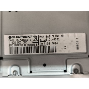 Recambio de sistema audio / radio cd para man tgx 18.480 12.4 diesel referencia OEM IAM 81281016181  