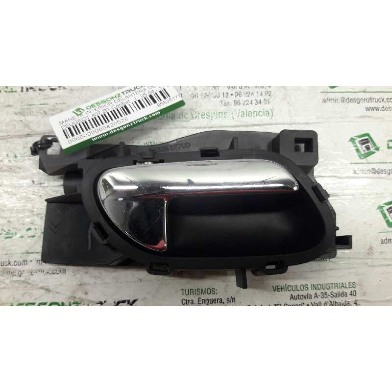 Recambio de maneta interior delantera derecha para peugeot 407 st confort referencia OEM IAM 96526177VD  