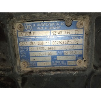 Recambio de caja cambios para man tg - a 18.480 12.4 diesel referencia OEM IAM 1353041008 81320046089 
