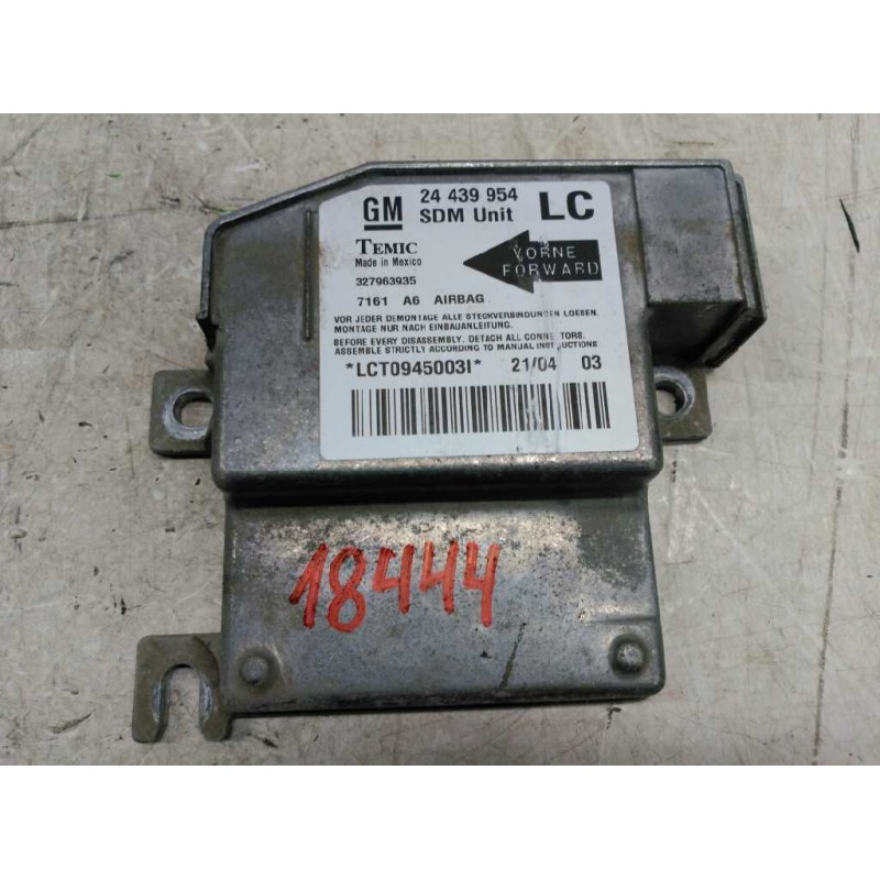 Recambio de centralita airbag para opel corsa c blue line referencia OEM IAM 24439954 1232258 