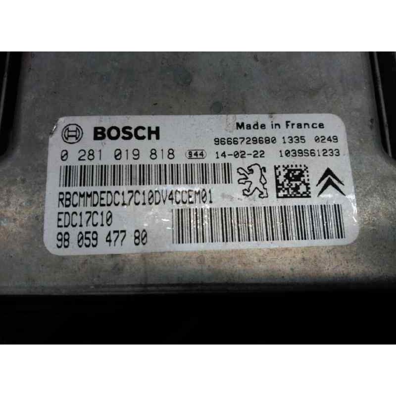 Recambio de centralita motor uce para peugeot 207 confort referencia OEM IAM 9666729680 0281019818 