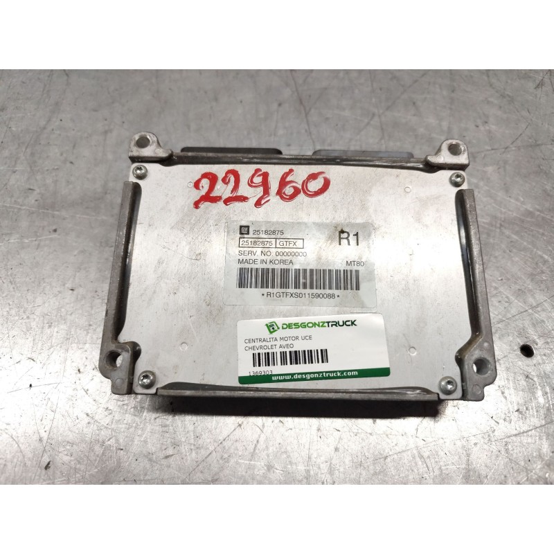 Recambio de centralita motor uce para chevrolet aveo 1.4 cat referencia OEM IAM 25182875GTFX  25182875