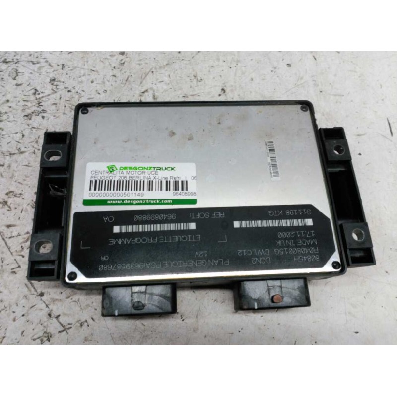 Recambio de centralita motor uce para peugeot 206 berlina x-line refri referencia OEM IAM 9640899880 9639587680 