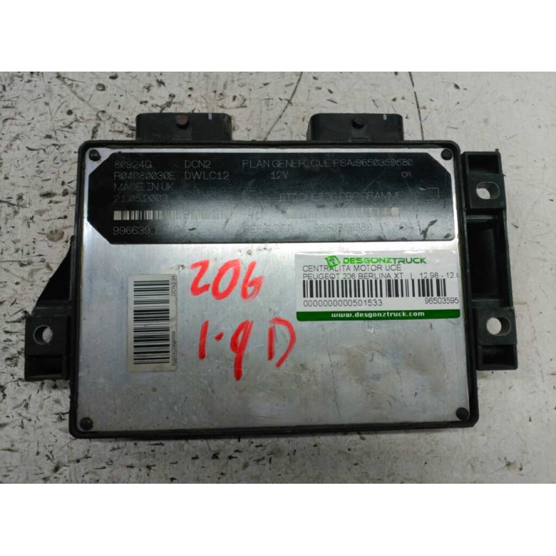 Recambio de centralita motor uce para peugeot 206 berlina xt referencia OEM IAM 9650359580 9650359880 R04080030E