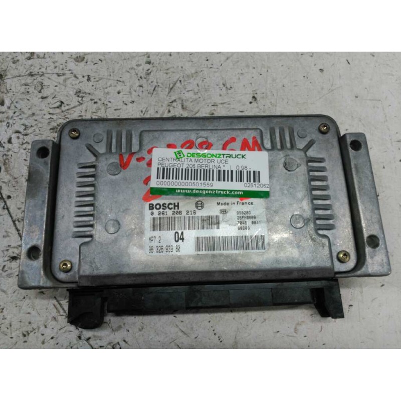 Recambio de centralita motor uce para peugeot 206 berlina referencia OEM IAM 0261206216 9632693980 