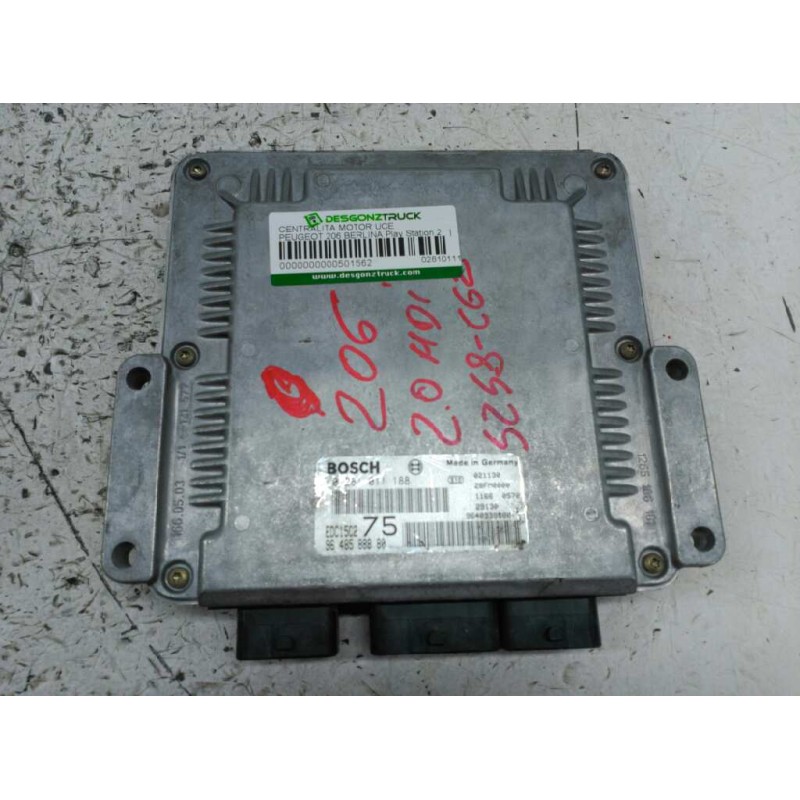 Recambio de centralita motor uce para peugeot 206 berlina play station 2 referencia OEM IAM 0281011188 9648588880 