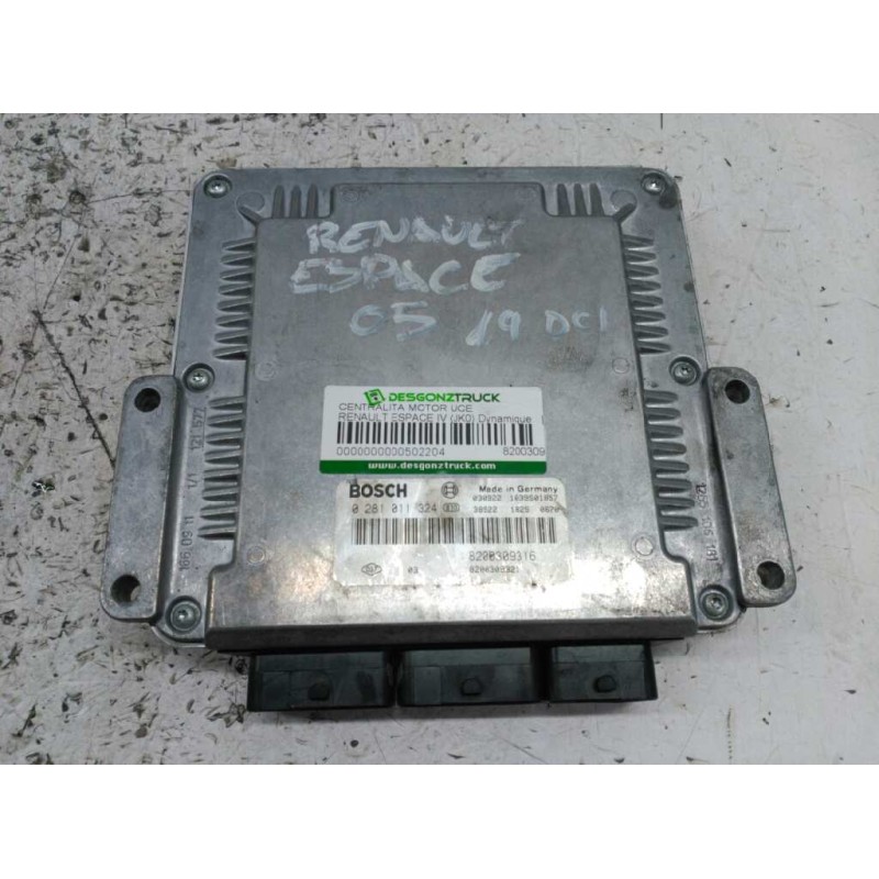 Recambio de centralita motor uce para renault espace iv (jk0) dynamique referencia OEM IAM 8200309316 0281011324 BOSCH