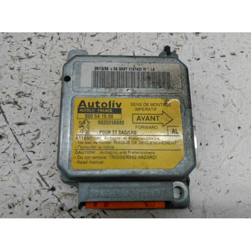 Recambio de centralita airbag para peugeot 206 berlina xr referencia OEM IAM 9635268880 550541500 