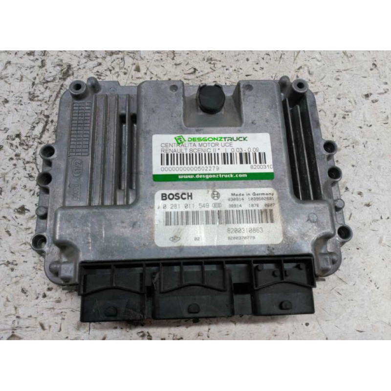 Recambio de centralita motor uce para renault scenic ii referencia OEM IAM 8200310863 1039502681 0281011549