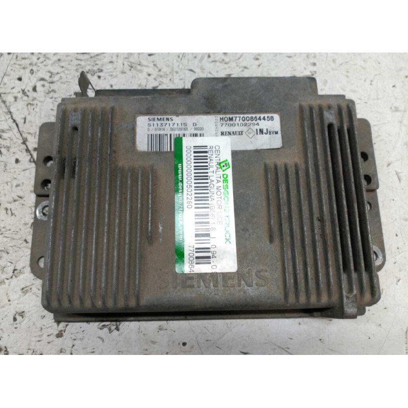 Recambio de centralita motor uce para renault laguna (b56) 1.8 referencia OEM IAM 7700864458 0113717115D 7700102294