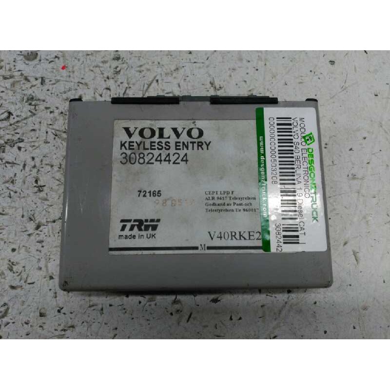 Recambio de modulo electronico para volvo s40 berlina 1.9 diesel cat referencia OEM IAM 30824424  