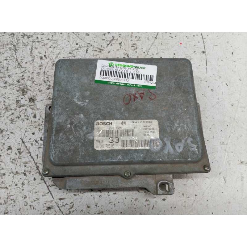 Recambio de centralita motor uce para citroen saxo 1.6 referencia OEM IAM 0261204628 9630278580 