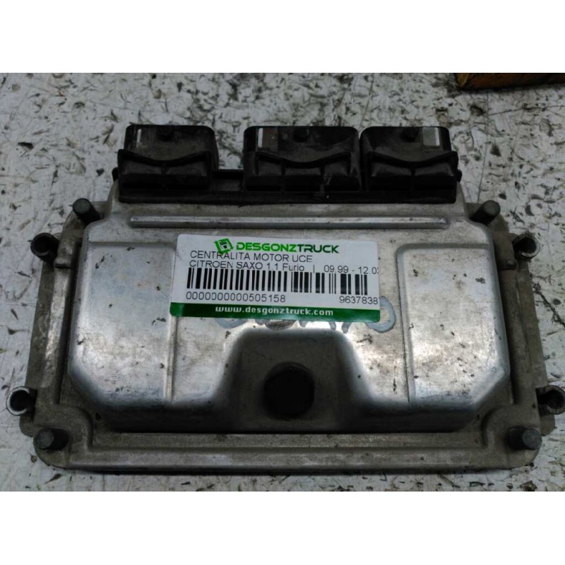 Recambio de centralita motor uce para citroen saxo 1.1 furio referencia OEM IAM 9637838780 0261206246 