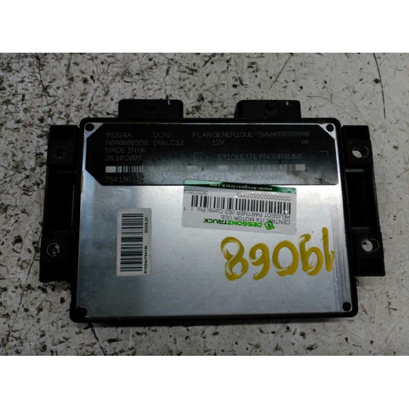 Recambio de centralita motor uce para peugeot partner (s2) combi pro referencia OEM IAM 9650360480 9650359580 