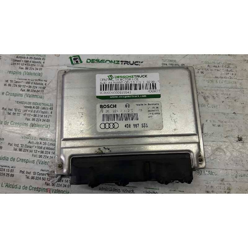 Recambio de centralita motor uce para audi a4 avant (b5) 2.5 tdi referencia OEM IAM 4D0907551  