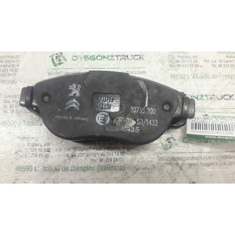 Recambio de pastillas de freno delanteras para peugeot 207 sw confort referencia OEM IAM   