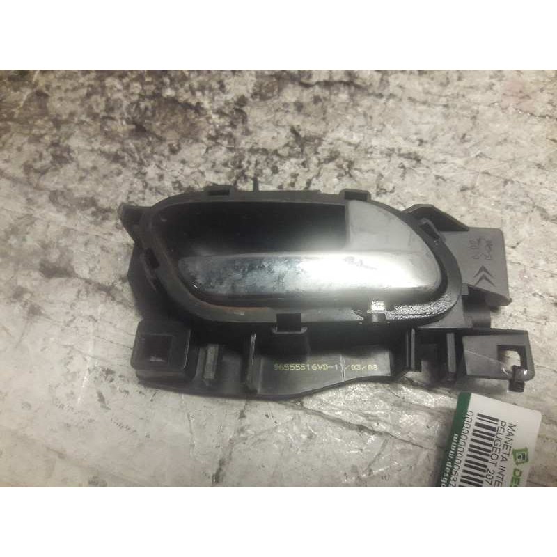 Recambio de maneta interior delantera derecha para peugeot 207 confort referencia OEM IAM 96555516VD  