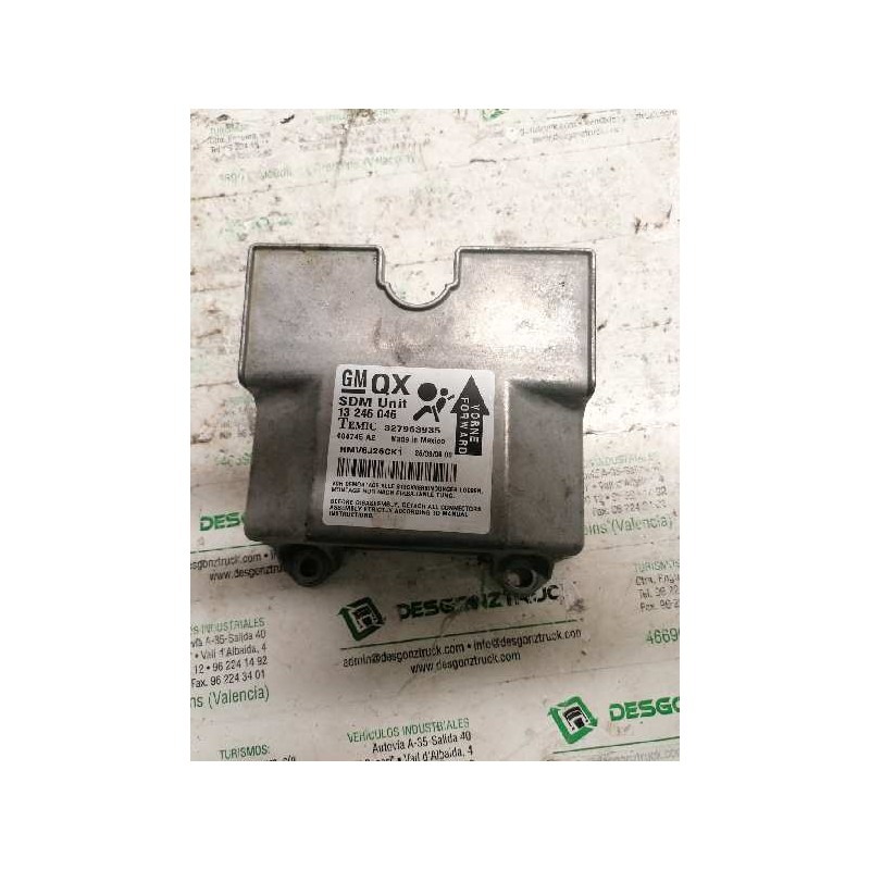 Recambio de centralita airbag para opel zafira b cosmo referencia OEM IAM 13246046 327963935 