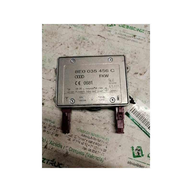 Recambio de modulo electronico para audi a3 (8p) 1.9 tdi referencia OEM IAM 8E0035456C  