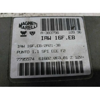 Recambio de centralita motor uce para fiat punto berlina (176) 1.1 referencia OEM IAM 7795574 IAW16FEB 