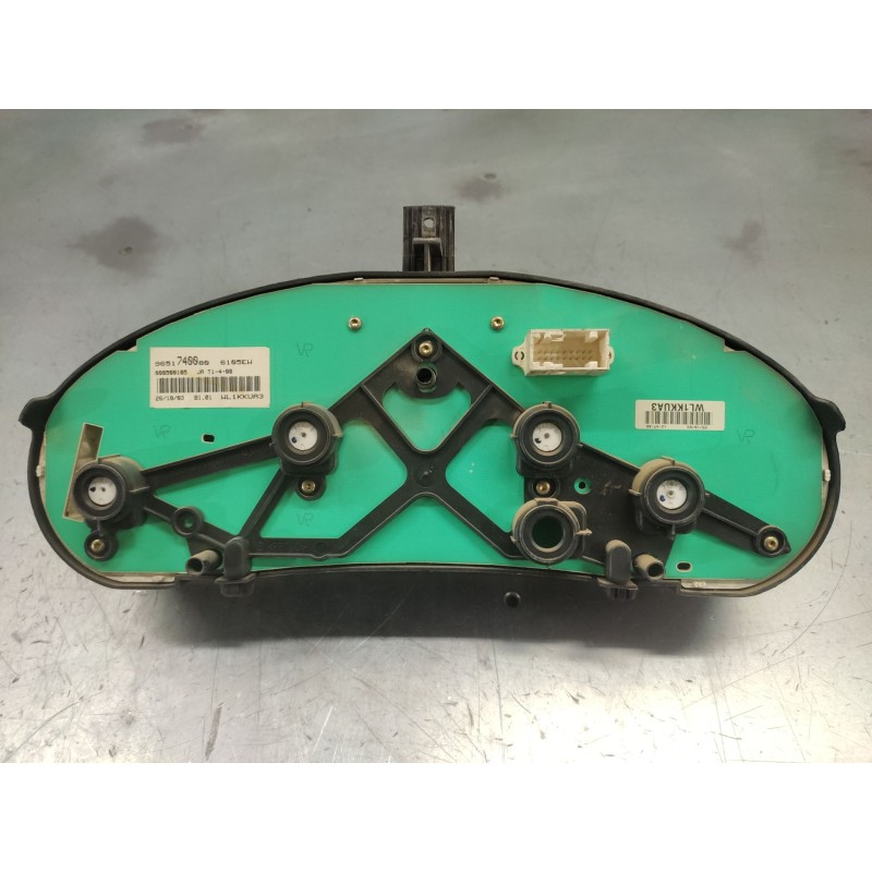 Recambio de cuadro instrumentos para peugeot partner (s1) 2.0 hdi cat referencia OEM IAM 9651740080 - Blanco 2