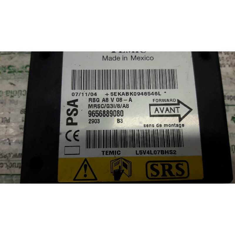 Recambio de centralita airbag para citroën c3 1.4 satisfaction referencia OEM IAM 9656889080 2