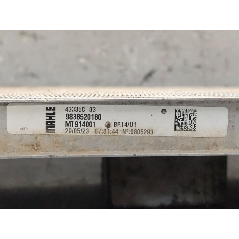 Recambio de radiador agua para seat toledo ii (1m2) 1.9 tdi referencia OEM IAM 9838520180 - Plata 2