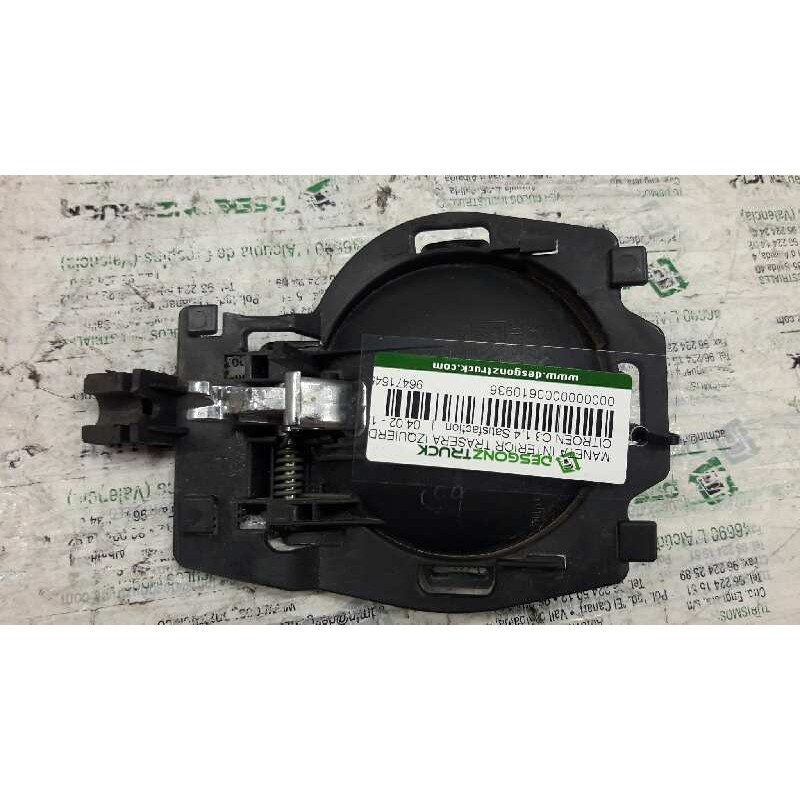 Recambio de maneta interior trasera izquierda para citroën c3 1.4 satisfaction referencia OEM IAM 9647164577 2