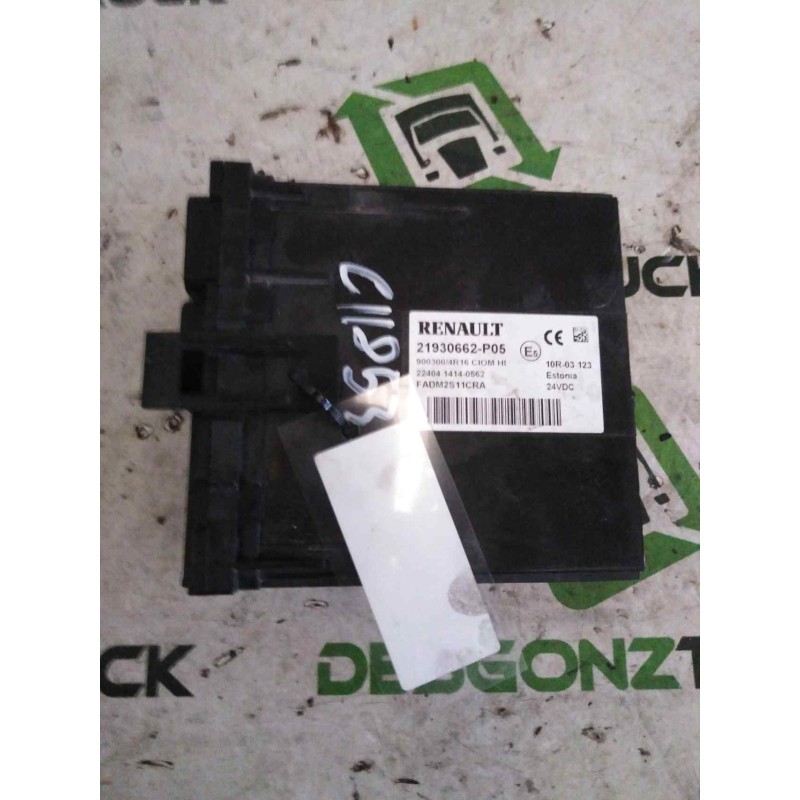 Recambio de modulo electronico para renault serie t fg 4x2 cabina high-sleeper referencia OEM IAM 21930662  