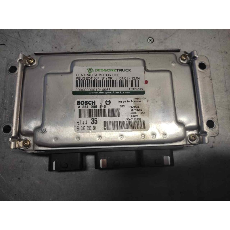 Recambio de centralita motor uce para peugeot 307 (s1) xr referencia OEM IAM 0261206943 9638765680 26FM0952