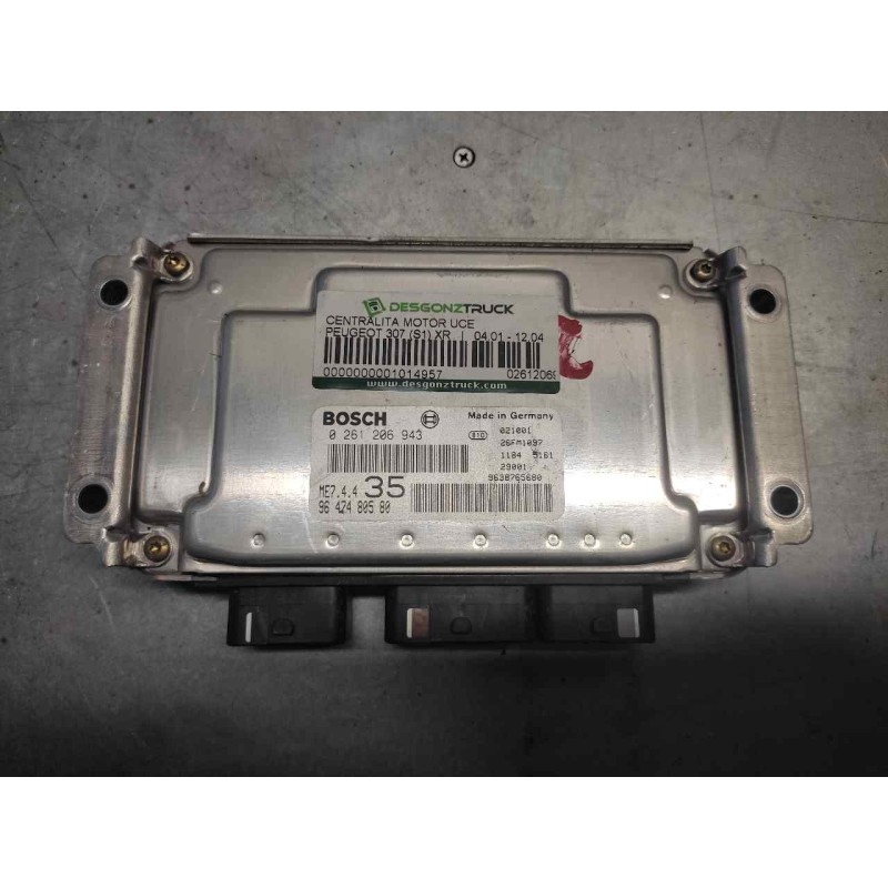 Recambio de centralita motor uce para peugeot 307 (s1) xr referencia OEM IAM 0261206943 9647480580 9638765680