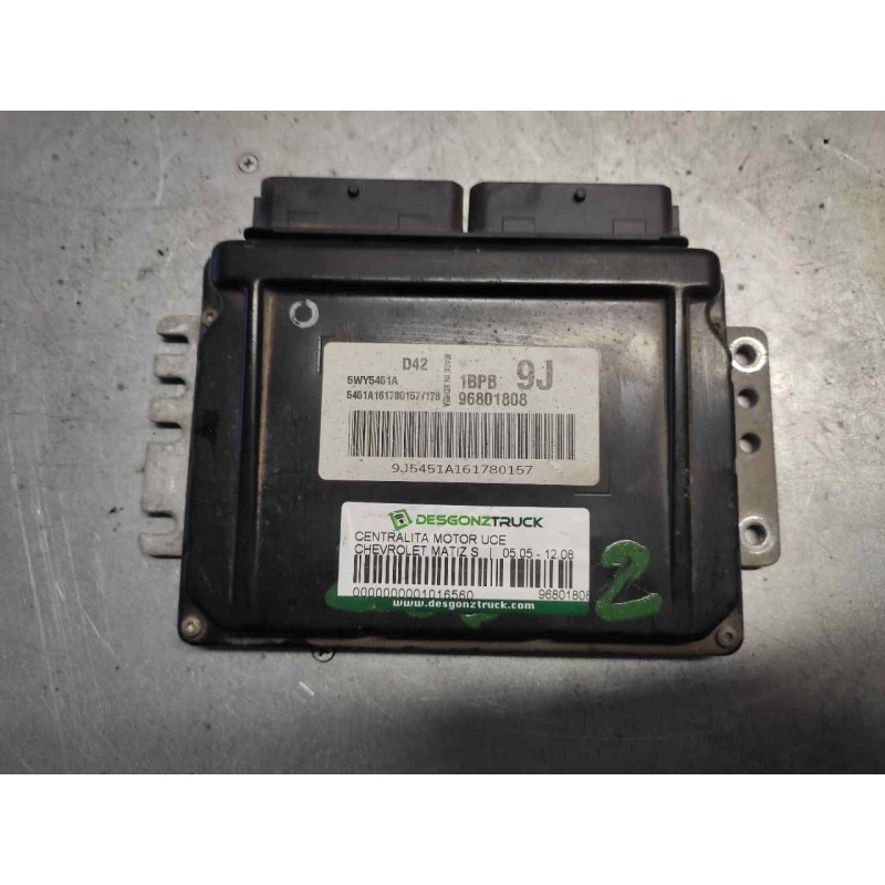 Recambio de centralita motor uce para chevrolet matiz s referencia OEM IAM 96801808 5WY5451A 