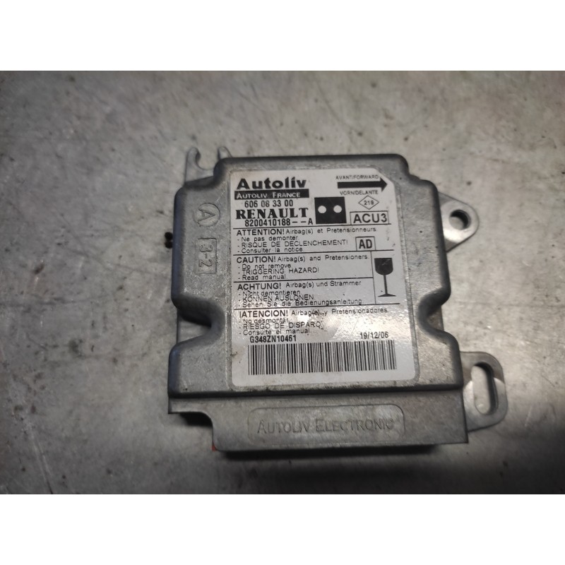 Recambio de centralita airbag para renault kangoo (f/kc0) authentique referencia OEM IAM 8200410188A 606083300 