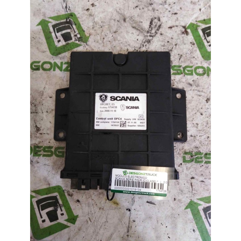 Recambio de modulo electronico para scania serie p/g/r (c-clase) referencia OEM IAM 1754728 1758158 CENTRALITA OPC