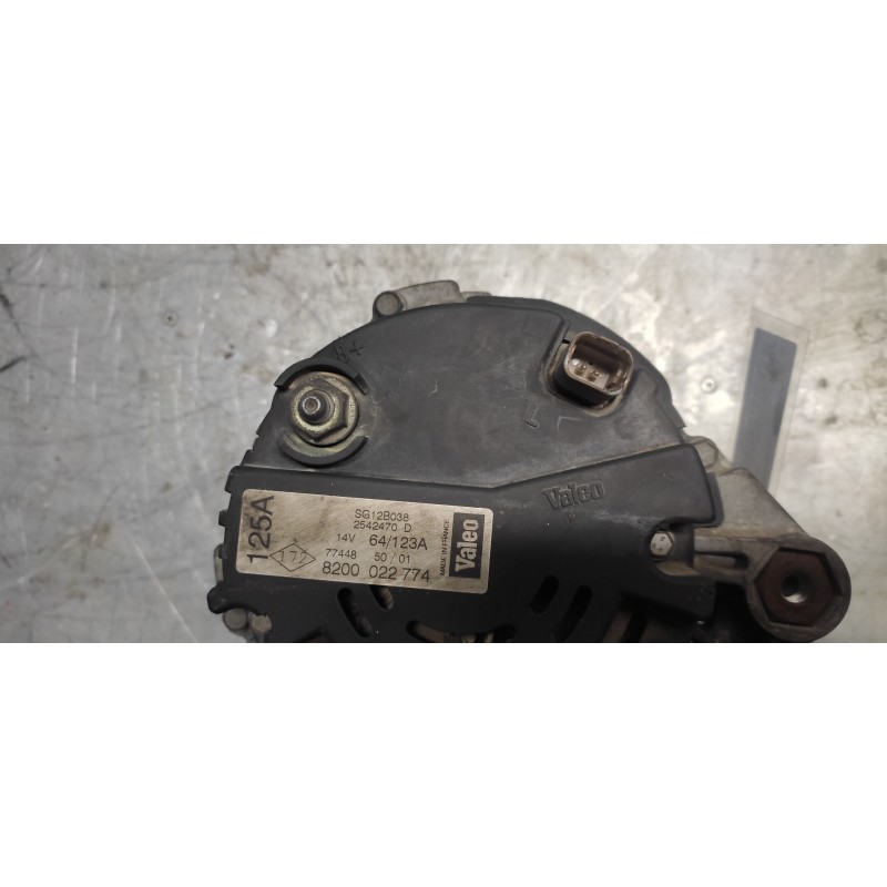 Recambio de alternador para renault clio ii fase ii (b/cb0) authentique referencia OEM IAM 8200022774 SG12B038 2542470D - Azul 4