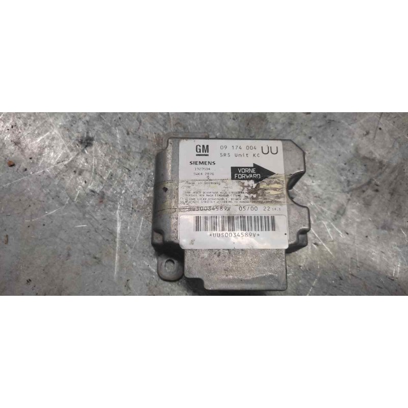 Recambio de centralita airbag para opel astra g berlina club referencia OEM IAM 09174004  