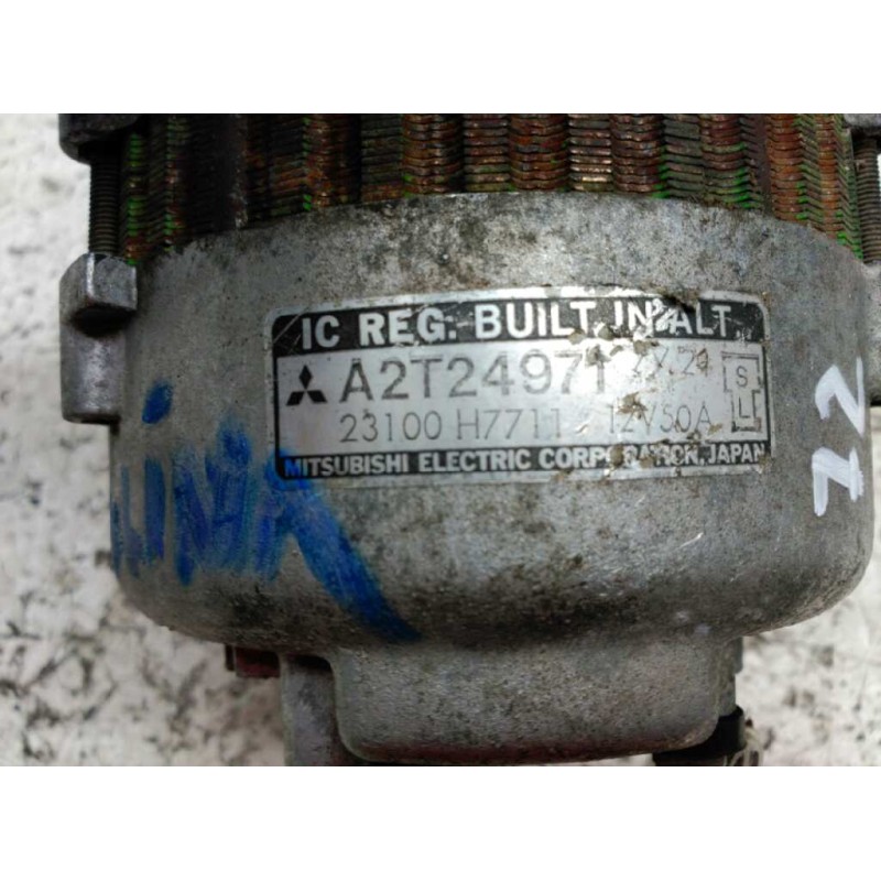 Recambio de alternador para nissan vanette (c 220) vanette transporter referencia OEM IAM A2T24971 2